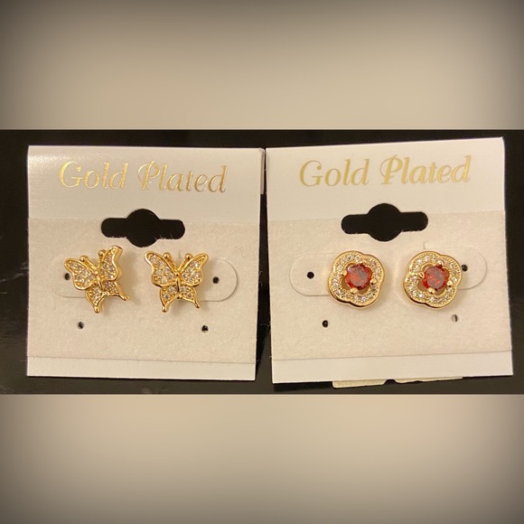 Sequin Earrings Two Pairs New - Picture 2 of 5